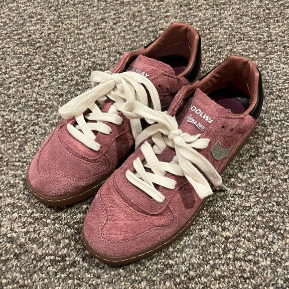 Coolway Shoes - Coolway Pink Sneakers with White Laces